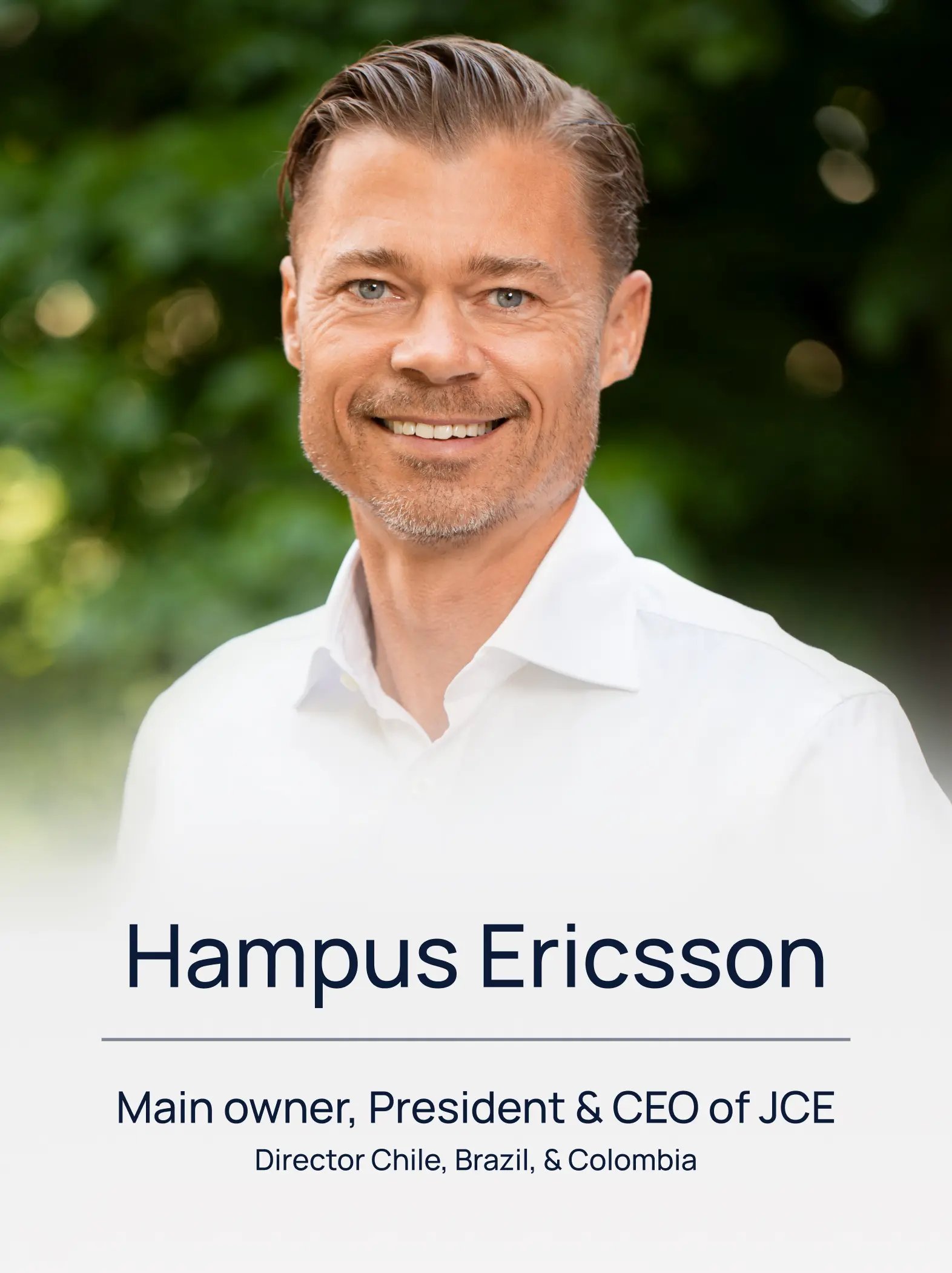 JCE South America Hampus Ericcson